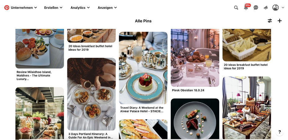 Pinterest für Hotels Bild Pins Blogbeitrag