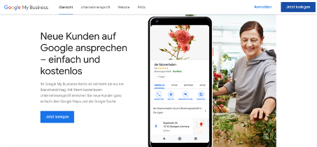 Google My Business Tipps Startseite Beispiel